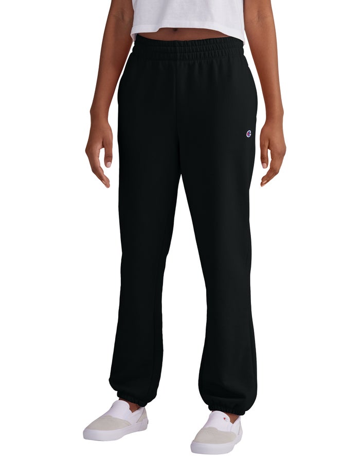 Jogger Champion Mujer - Powerblend Fleece Boyfriend ( Negras ) 3790586-YB